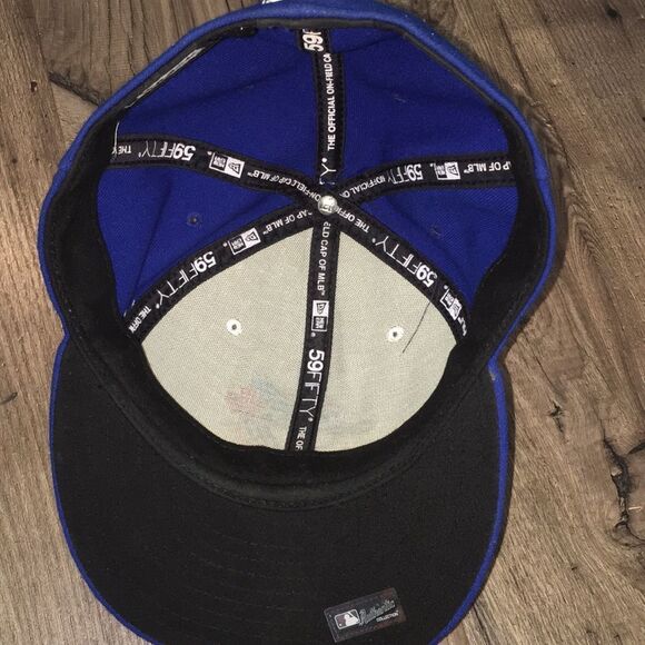 Toronto Blue Jays MLB USA Authentic baseball Cap New Era fitted MLB logo 7 1/2 - Picture 2 of 4